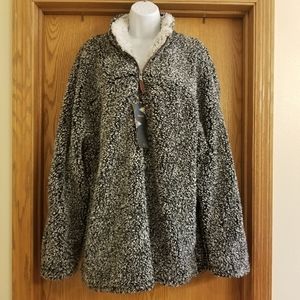 Paaza 1/4 Zip Sherpa Teddy Bear Fleece 3XL NWT
